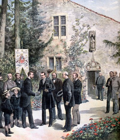 زيارة الدوق الأكبر قسطنطين في روسيا لمنزل جان دارك ، دومريمي ، 1892 بواسطة هنري ماير
