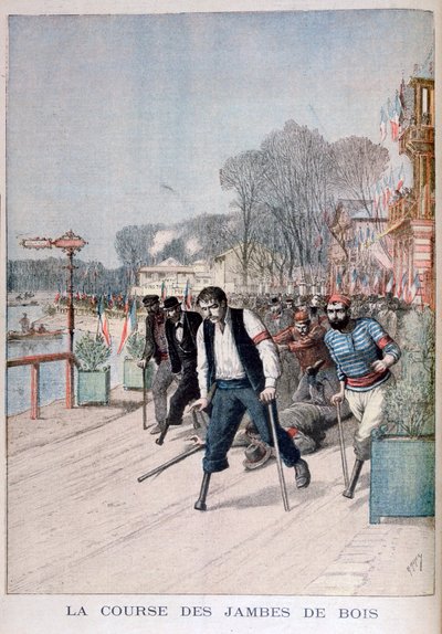 سباق الأرجل الخشبية ، 1895 بواسطة هنري ماير