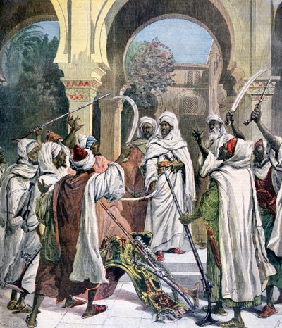 رؤساء القبائل يحلفون الإخلاص لسلطان المغرب ، 1892 بواسطة هنري ماير