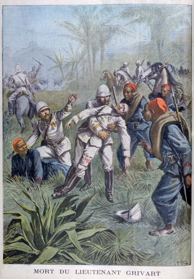 وفاة الملازم غريفارت ، النيجر ، 1899 بواسطة هنري ماير