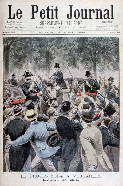 ترسيب اميل زولا من فرساي ، 1898 بواسطة هنري ماير