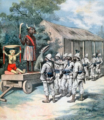 معبود الحرب ، قانا ، داهومي ، أفريقيا ، 1892 بواسطة هنري ماير