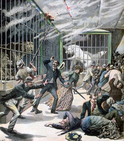 الحادث الذي وقع في menagerie ، Montceau-les-Mines ، فرنسا ، 1891 بواسطة هنري ماير