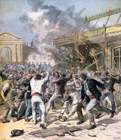 أعمال الشغب في بوردو ، آكيتاين ، 1891 بواسطة هنري ماير