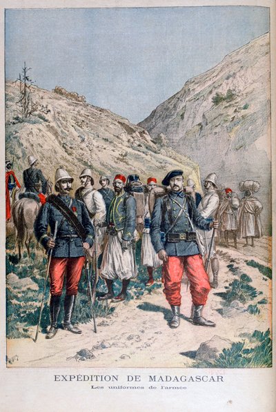 زي القوات الاستطلاعية الفرنسية في مدغشقر ، 1895 بواسطة هنري ماير