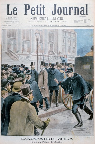 قضية إميل زولا ، تم نقلها إلى قصر العدل ، باريس ، 1898 بواسطة هنري ماير