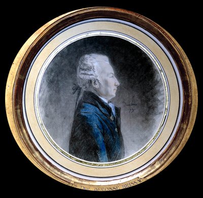 بورتريه لويس هرقل تيموليون دي كوزيه (كوسي بريساك) (1734-1792) ، دوق بريساك هو صانع السلال العظيم في فرنسا وحاكم باريس في زمن الثورة الفرنسية. ألوان مائية منسوبة إلى هنري بيير دانلو (1753-1809). 1791 بواسطة Henri Pierre (Attr. To) Danloux