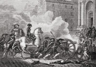 هزيمة الأقسام الباريسية ، مايو 1795 ، من "تاريخ الثورة الفرنسية" بواسطة لويس بلانك (1811-1882) نقشها بول جونارد (ت 1902) 1847-62 بواسطة هنري رينو