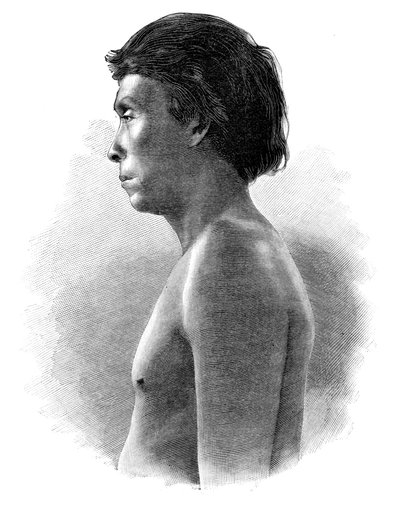 Guatsu Indian ، أمريكا الوسطى ، c1890 بواسطة هنري تيريات