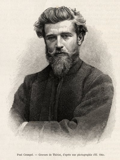صورة بول كرامبل (1864-1891) ، المستكشف الفرنسي لأفريقيا الوسطى. نقش هنري ثريات لتوضيح قصة "La Mission Crampel" "لألبرت نيبوت (1862-1939) ، في عام 1890 ، في Le Tour du Monde 1892 ، من إخراج إدوارد شارتون (1807-1891) ، H بواسطة هنري تيريات