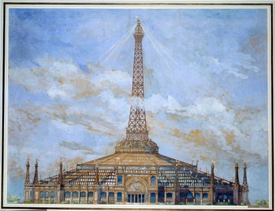 تصميم برج إيفل لمعرض الغواش العالمي لعام 1900 بواسطة هنري توسان (1849-1911) 1900 صن. 0،9x1،14 م باريس ، متحف أورسيه بواسطة هنري توسان