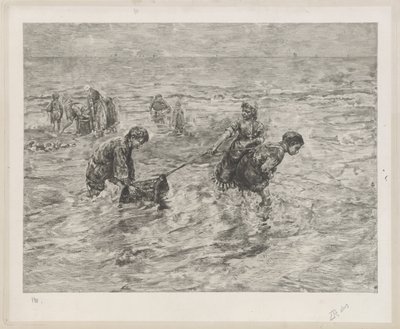 أطفال قرب البحر بواسطة برناردوس يوهانس بلومرز