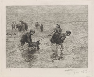 أطفال قرب البحر بواسطة برناردوس يوهانس بلومرز