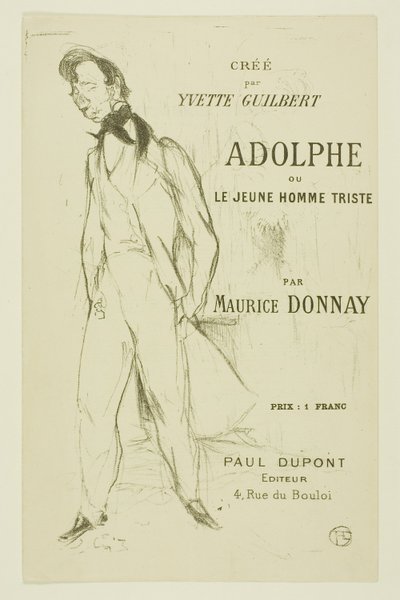 Adolphe - الشاب الحزين بواسطة هنري دي تولوز لوتريك