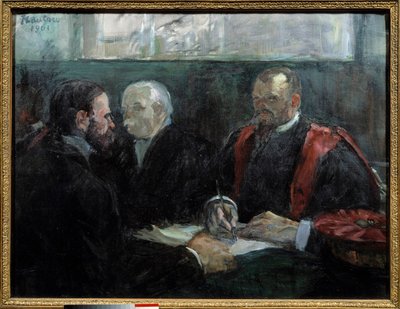 امتحان في كلية الطب في باريس عام 1901 رسم هنري دي تولوز لوتريك (1864-1901) 1901 صن. 0،65x0،81 م ألبي ، متحف تولوز لوتريك بواسطة هنري دي تولوز لوتريك
