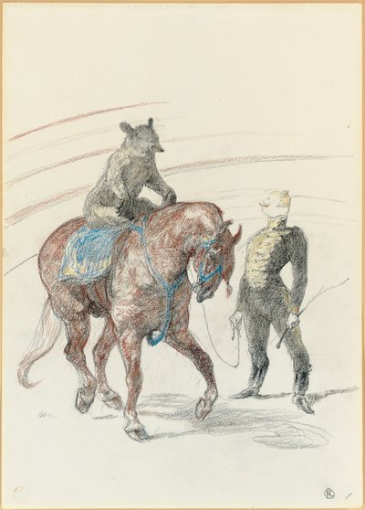 Au Cirque: عمل الدب على اللوحة ، 1899 بواسطة هنري دي تولوز لوتريك