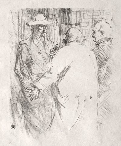 عند سفح سيناء: Clemenceau à Busk ، 1898. بواسطة هنري دي تولوز لوتريك