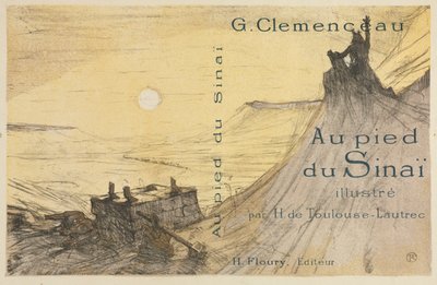 عند سفح سيناء: الغلاف ، 1898. بواسطة هنري دي تولوز لوتريك