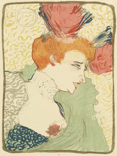 تمثال نصفي من Mlle. مارسيل ليندر مل. مارسيل لندر ، وتمثال نصفي عام 1895. بواسطة هنري دي تولوز لوتريك