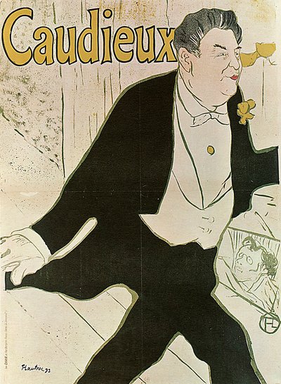 Caudieux ، 1893. بواسطة هنري دي تولوز لوتريك