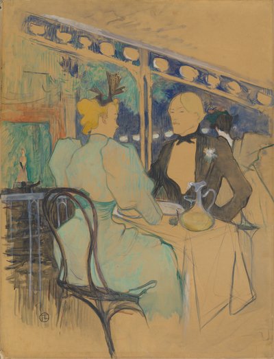 الأشخاص المألوفون في Les Ambassadeurs Aux Ambassadeurs: Gens Chic ، 1893. بواسطة هنري دي تولوز لوتريك