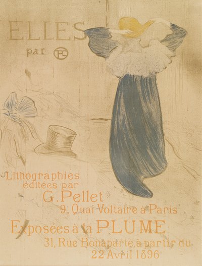 الواجهة الأمامية لـ Elles ، 1896 بواسطة هنري دي تولوز لوتريك