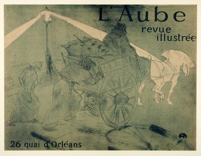 L؟ Aube ، مجلة مصورة ، 26 quai d؟ Orléans ، pub. 1896 بواسطة هنري دي تولوز لوتريك
