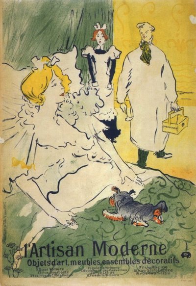 الحرفي الحديث (1895) (ملصق) بواسطة هنري دي تولوز لوتريك