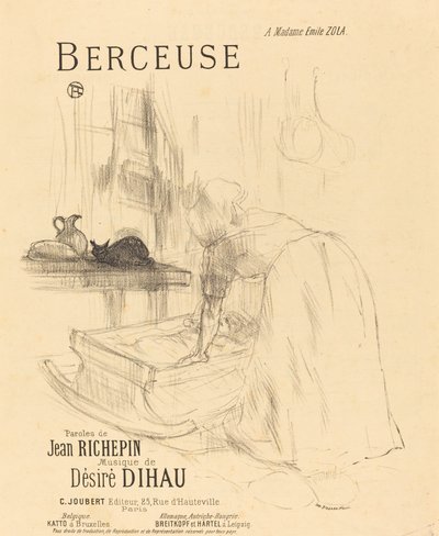 التهويدة ، 1895-1896. بواسطة هنري دي تولوز لوتريك