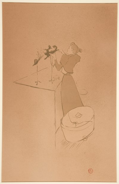 La modiste، Ren؟ e Vert (The Milliner، Ren؟ e Vert) بواسطة Henri de Toulouse-Lautrec