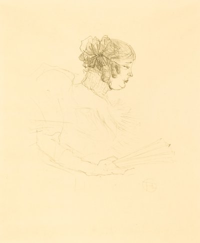Luce Myres في الملف الشخصي (Luce Myrès، de profil) بواسطة Henri de Toulouse Lautrec