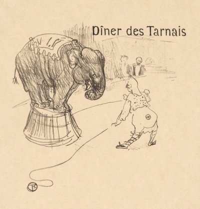 القائمة من عشاء Tarnais عشاء Tarnais ، 1896. بواسطة هنري دي تولوز لوتريك