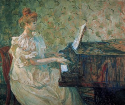 Misia au piano ( Misia Sert بواسطة هنري دي تولوز لوتريك