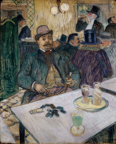 السيد Boileau في مقهى einem. 1893 بواسطة هنري دي تولوز لوتريك