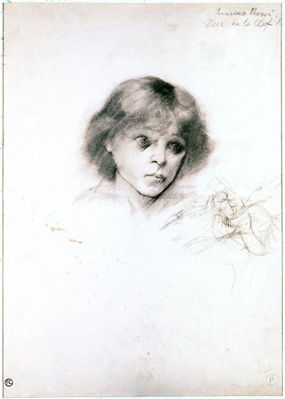 صورة لسيفرينو روسي. 1883 (فحم على ورق أبيض) بواسطة هنري دي تولوز لوتريك