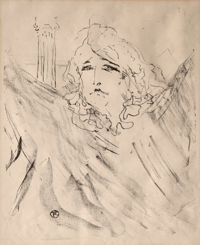صور الممثلات والممثلات: ثلاثة عشر مطبوعة حجرية: سارة برنهاردت ، 1898. بواسطة هنري دي تولوز لوتريك
