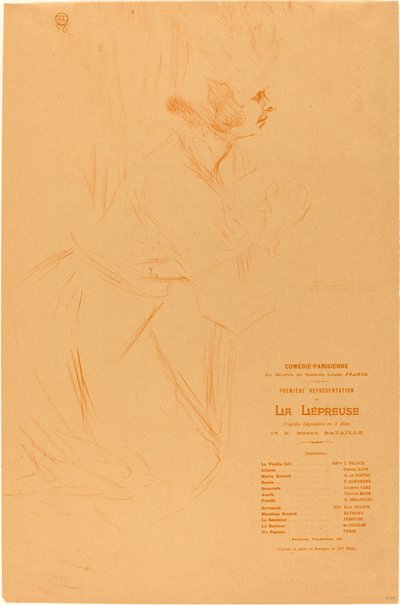 برنامج "La Leprosa" بواسطة هنري دي تولوز لوتريك