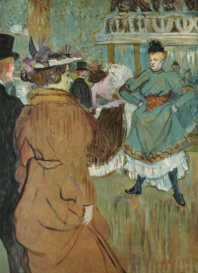 "Quadrille at the Moulin Rouge" ، ١٨٩٢ ، ١٩٥٢. بواسطة هنري دي تولوز لوتريك