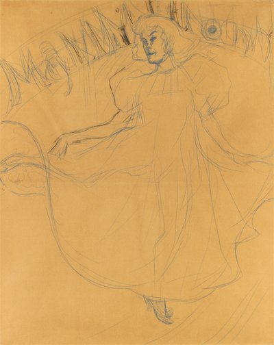دراسة لماي ميلتون بواسطة Henri de Toulouse-Lautrec