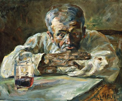 الكحول ، الأب Mathias ؛ في البوتيك ، شاتو دو بوسك: Le Buveur ، Le Pere Mathias ، 1882 بواسطة هنري دي تولوز لوتريك