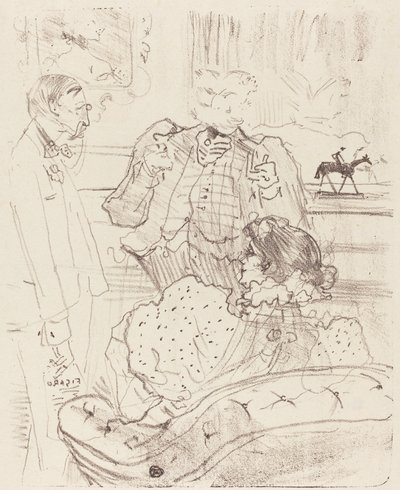 The Forfeit La gage ، 1897. بواسطة هنري دي تولوز لوتريك