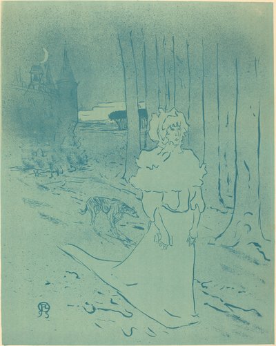 سيدة مانور أو Omen La chatelaine ou le tocsin ، 1895. بواسطة هنري دي تولوز لوتريك