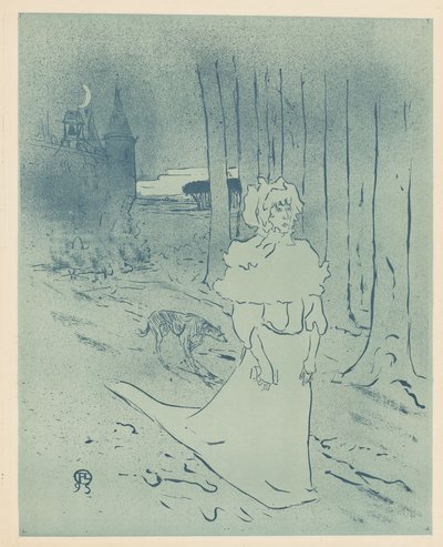 سيدة مانور أو Omen La chatelaine ou le tocsin ، 1895. بواسطة هنري دي تولوز لوتريك