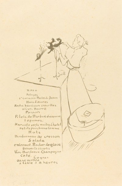 The Milliner (The Milliner - Renée Vert) بواسطة هنري دي تولوز لوتريك