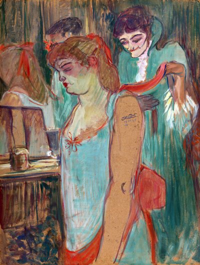 المرأة الموشومة أو المرحاض - بقلم هنري دي تولوز لوتريك (تولوز لوتريك) (1864-1901) بواسطة هنري دي تولوز لوتريك