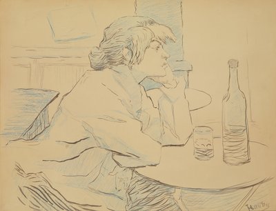 امرأة شابة ، أو The Hangover ، 1889 (حبر وقلم رصاص ملون) بواسطة هنري دي تولوز لوتريك