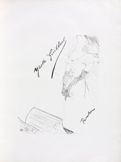 Yvette Guilbert-English Series: Frontispiece ، 1898. بواسطة هنري دي تولوز لوتريك