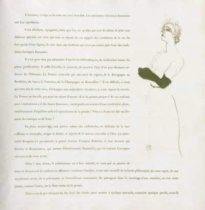 سلسلة إيفيت جيلبرت الفرنسية: رقم 10 ، 1894. بواسطة هنري دي تولوز لوتريك