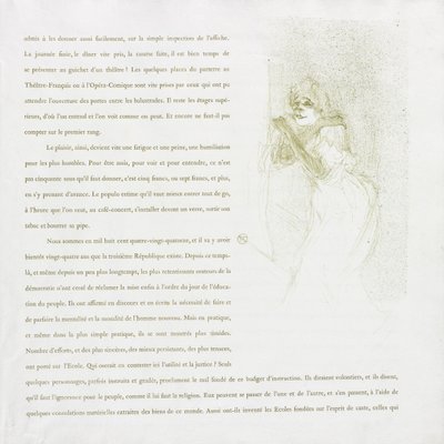 سلسلة إيفيت جيلبرت الفرنسية: رقم 5 ، 1894. بواسطة هنري دي تولوز لوتريك