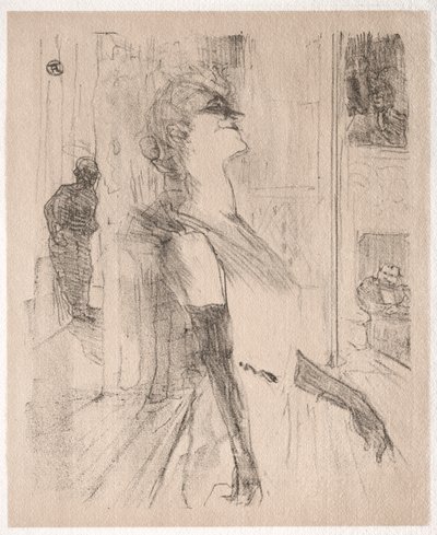إيفيت جيلبرت: على خشبة المسرح بواسطة Henri de Toulouse-Lautrec